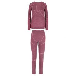 Komplet damskie bielizny termoaktywnej Viking Lana Pro, z wełną Merino. Czerwone bielizna sportowa Viking, xl, bez wzorów, z wełny. Za 307.00 zł.