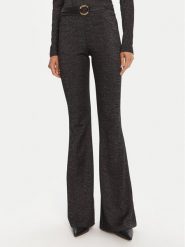 Just Cavalli Spodnie materiałowe 79PAC101 J0251 Czarny Flare Fit. Czarne spodnie materiałowe Just Cavalli, bez wzorów, z materiału. Za 759.99 zł.