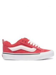 Vans Tenisówki Knu Skool VN000D22FO91 Różowy. Czerwone trampki Vans, bez wzorów, ze skóry, bez zapięcia. Za 399.99 zł.