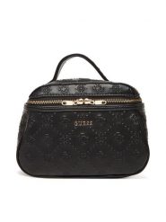 Guess Kosmetyczka PW7539 P5361 Czarny. Czarne kufry i kosmetyczki Guess, z aplikacjami, ze skóry, bez dodatków. Za 269.99 zł.