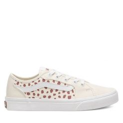 Trampki Vans. Brązowe trampki Vans, bez wzorów, bez zapięcia. Za 199.99 zł.