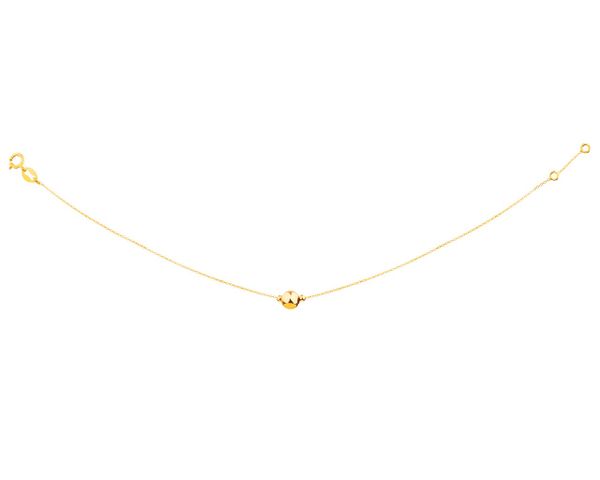 Złota bransoletka - kulki. Żółte bransoletki Apart, złote. Za 499.00 zł.
