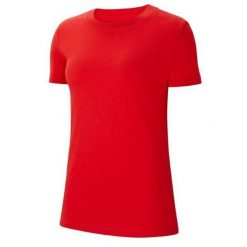 Koszulka Park 20 Dla Kobiet. Czerwone bluzki Nike, bez wzorów, sportowe, bez kołnierzyka, bez ramiączek. Za 131.99 zł.