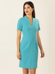 APART Sukienka w kolorze turkusowym rozmiar: 40. Niebieskie sukienki Apart, bez wzorów, bez kołnierzyka, bez ramiączek, mini. Za 187.99 zł.