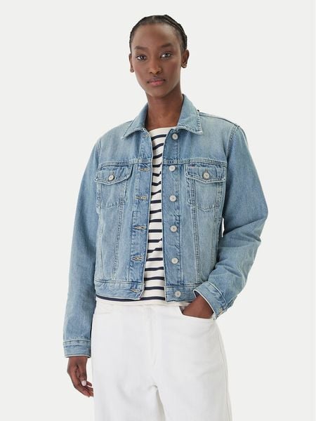 Tommy Jeans Kurtka jeansowa Classic DW0DW22720 Niebieski Regular Fit. Niebieskie kurtki Tommy Jeans, xs, bez wzorów, z bawełny, bez kaptura. Za 299.99 zł.