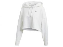 Bluza damska ADIDAS BB CP HOODIE 44. Białe bluzy Adidas, bez wzorów, z bawełny, bez kaptura. Za 249.00 zł.