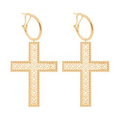 Kolczyki z krzyżami Barok 6,5 cm pozłacane. Kolczyki Lilou, pozłacane. Za 337.00 zł.