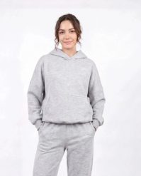 Damska bluza oversize UNLEASH WINGS GREY. Szare bluzy Wings, uniwersalny, bez wzorów, z materiału, bez kaptura. Za 249.90 zł.