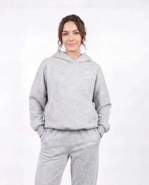 Damska bluza oversize UNLEASH WINGS GREY. Szare bluzy Wings, uniwersalny, bez wzorów, z materiału, bez kaptura. Za 249.90 zł.