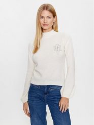 Liu Jo Sweter CF3261 MA86N Écru Regular Fit. Swetry Liu Jo, xl, bez wzorów, z syntetyku, bez ramiączek. Za 266.99 zł.