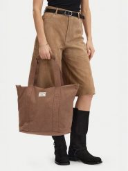 Guess Jeans Torebka CWBEO-GUESS-B-016-09 Brązowy. Brązowe shopper Guess Jeans, z aplikacjami, z jeansu, bez dodatków. Za 199.99 zł.