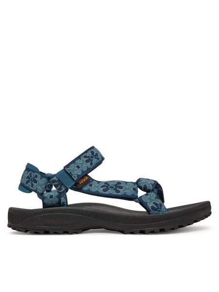 Teva Sandały Winsted 1017424 Niebieski. Niebieskie sandały Teva, bez wzorów, z materiału, bez obcasa, na płaskiej podeszwie, bez zapięcia. Za 219.99 zł.