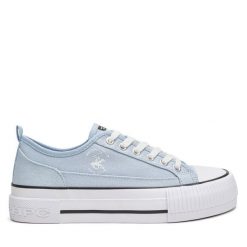 Trampki Beverly Hills Polo Club. Niebieskie trampki Beverly Hills Polo Club, bez wzorów, bez zapięcia. Za 149.99 zł.