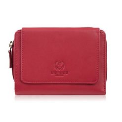 Portfel damski skórzany czerwony duży w orientacji poziomej z RFID Paolo Peruzzi SL-07-RD. Czerwone portfele PAOLO PERUZZI, bez wzorów, ze skóry. Za 89.00 zł.