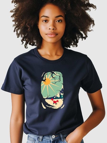 WOOOP Koszulka w kolorze granatowym rozmiar: XL. Niebieskie bluzki Wooop, xl, bez wzorów, z bawełny, bez kołnierzyka, bez ramiączek. Za 76.95 zł.