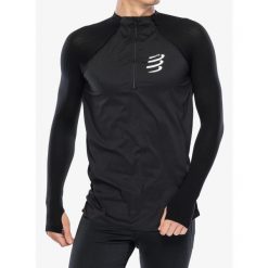 Bluza z zamkiem unisex Compressport Hurricane Windproof Seamless HZ Top. Czarne bluzy Compressport, s, bez wzorów, bez kaptura. Za 461.99 zł.