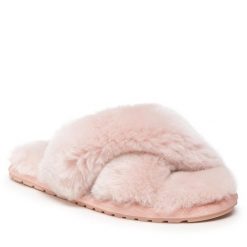Kapcie EMU Australia. Czerwone obuwie domowe EMU Australia, bez wzorów, bez zapięcia. Za 299.99 zł.