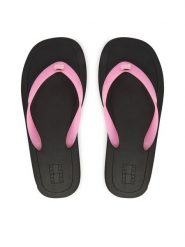 Tommy Jeans Japonki Tjw Cleated Jelly Summer Sandal EN0EN02954 Różowy. Czerwone klapki Tommy Jeans, bez wzorów, z jeansu, bez obcasa. Za 209.99 zł.