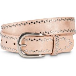 Pasek z płaskimi ćwiekami bonprix kolor czerwonego złota. Paski bonprix. Za 37.99 zł.