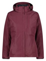 CMP Kurtka funkcyjna 3w1 w kolorze bordowo-czarnym rozmiar: 40. Czarne kurtki sportowe CMP, bez wzorów, z puchu, bez kaptura, outdoorowe. Za 372.90 zł.