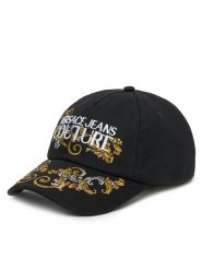 Versace Jeans Couture Czapka z daszkiem 78VAZK17 Czarny. Czarne czapki Versace Jeans Couture, bez wzorów, z bawełny. Za 359.99 zł.
