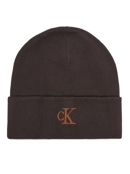 Calvin Klein Czapka LV04F8098G Brązowy. Brązowe czapki Calvin Klein, bez wzorów, z wiskozy. Za 129.99 zł.