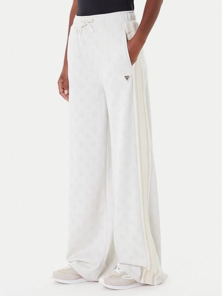 Guess Spodnie dresowe V5YB10 K0282 Écru Relaxed Fit. Spodnie dresowe Guess, m, z aplikacjami, z dresówki. Za 269.99 zł.