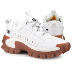 Buty sportowe do chodzenia Caterpillar ECO INTRUDER. Białe obuwie sportowe Caterpillar, bez zapięcia, trekkingowe. W wyprzedaży za 359.00 zł.