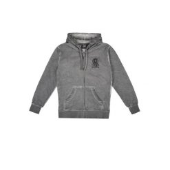 Bluza wygodna z bawełna z kaptur na co dzień. Szare bluzy LEONE 1947 APPAREL, bez wzorów, z bawełny, bez kaptura. W wyprzedaży za 112.15 zł.