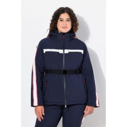 Damskie Kurtka sportowa wodoodporna dwukierunkowy zamek błyskawiczny. Niebieskie kurtki narciarskie Ulla Popken, plus size, bez wzorów, z elastanu, bez kaptura, narciarskie. Za 849.99 zł.