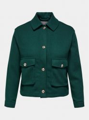 ONLY Carmakoma Kurtka przejściowa Emily 15307484 Zielony Regular Fit. Zielone kurtki Only Carmakoma, bez wzorów, z syntetyku, bez kaptura. Za 149.99 zł.