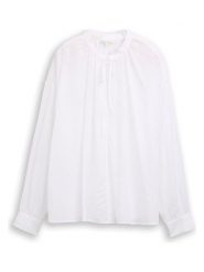 Tom Tailor Bluzka w kolorze białym rozmiar: M. Białe bluzki Tom Tailor, m, bez wzorów, z wiskozy, bez kołnierzyka, bez ramiączek. Za 74.46 zł.