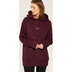 Bluza oversize z kapturem - Bordowy. Bluzy House. Za 89.99 zł.