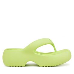 Japonki Melissa. Żółte klapki Melissa, bez wzorów, bez obcasa. Za 229.99 zł.