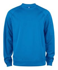 Clique Basic Active Bluza z okrągłym dekoltem z poliestru – royal blue. Niebieskie bluzy CLIQUE, xl, bez wzorów, bez kaptura. Za 162.59 zł.