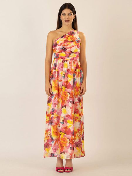 APART Sukienka w kolorze różowo-żółtym rozmiar: 36. Różowe sukienki Apart, bez wzorów, bez kołnierzyka, bez ramiączek, maxi. Za 258.52 zł.