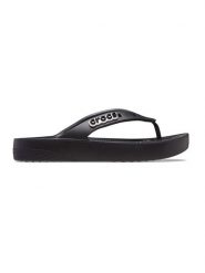 Crocs Japonki "Classic Platform" w kolorze czarnym rozmiar: 41/42. Czarne klapki Crocs, bez wzorów, z otwartym noskiem, bez obcasa, na platformie. Za 110.45 zł.