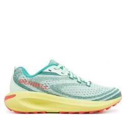 Buty do biegania Merrell. Zielone obuwie sportowe Merrell, bez zapięcia, do biegania. Za 339.99 zł.