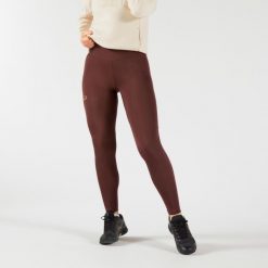 Legginsy tenisowe damskie Dry Hip Ball. Brązowe legginsy KUIKMA, xl, bez wzorów, z elastanu. Za 119.99 zł.