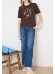 Cecil Koszulka w kolorze ciemnobrązowym rozmiar: XL. Brązowe bluzki Cecil, xl, bez wzorów, z bawełny, bez kołnierzyka, bez ramiączek. Za 101.47 zł.