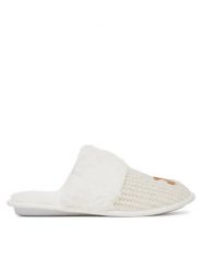 DeeZee Kapcie HHS-23W-3046 Biały. Białe obuwie domowe DeeZee, bez wzorów, z materiału, bez zapięcia. Za 69.99 zł.
