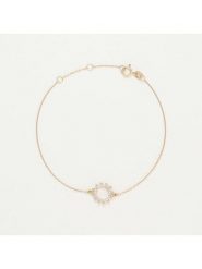 DIAMANTA Złota bransoletka "Arabessa" z diamentami rozmiar: onesize. Żółte bransoletki DIAMANTA, z diamentem, złote. Za 1,000.99 zł.