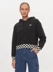 Vans Bluza Boom Boom Check VN000GJ2 Czarny Regular Fit. Czarne bluzy Vans, l, bez wzorów, z bawełny, bez kaptura. Za 189.99 zł.