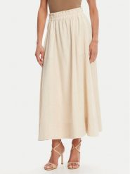 YAS Spódnica maxi Flaxy 26036370 Beżowy Regular Fit. Brązowe spódnice YAS, bez wzorów, z wiskozy, maxi. Za 169.99 zł.