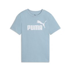 Młodzieżowa koszulka ESS z logo No. 1 PUMA. Biała bluzki Puma, m, bez wzorów, z bawełny, klasyczne, bez kołnierzyka, bez ramiączek. Za 79.00 zł.