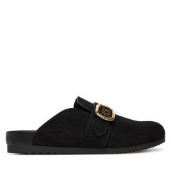 Klapki Guess. Czarne klapki Guess, z aplikacjami, bez obcasa. Za 549.99 zł.