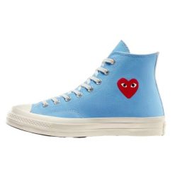 Buty do chodzenia dla dorosłych Converse Comme des Garçons Bleu Haute. Niebieskie trampki Converse, bez wzorów, bez zapięcia. W wyprzedaży za 1,043.40 zł.