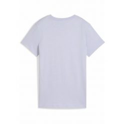 Damska koszulka z logo ESS No. 1 PUMA Cool Weather Blue. Niebieskie bluzki Puma, s, bez wzorów, sportowe, bez kołnierzyka, bez ramiączek. W wyprzedaży za 89.00 zł.