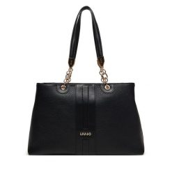 Torebka Liu Jo. Czarne torebki klasyczne Liu Jo, bez wzorów, bez dodatków. Za 729.99 zł.