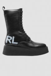 KARL LAGERFELD Czarne skórzane botki ZEPHYR, Rozmiar 38. Czarne botki KARL LAGERFELD, bez wzorów, bez obcasa, bez zapięcia. W wyprzedaży za 959.99 zł.